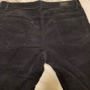 Michael Kors navy blue brushed cotton corduroy jeans.